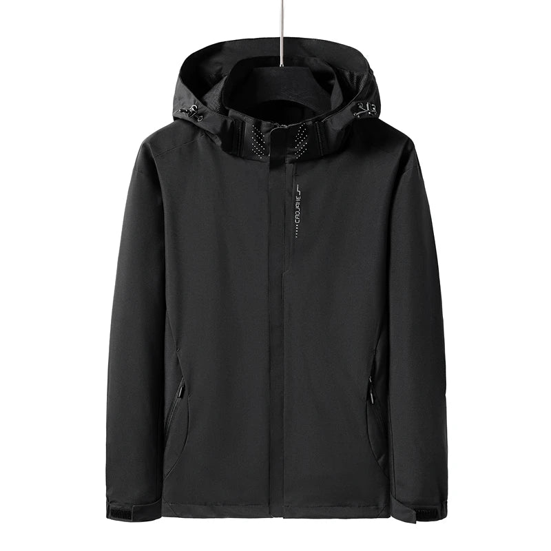 Men's protective windbreaker, outdoor sun protection, quick drying, thin, hiking, fishing, cycling, sports zipper jacket jacket