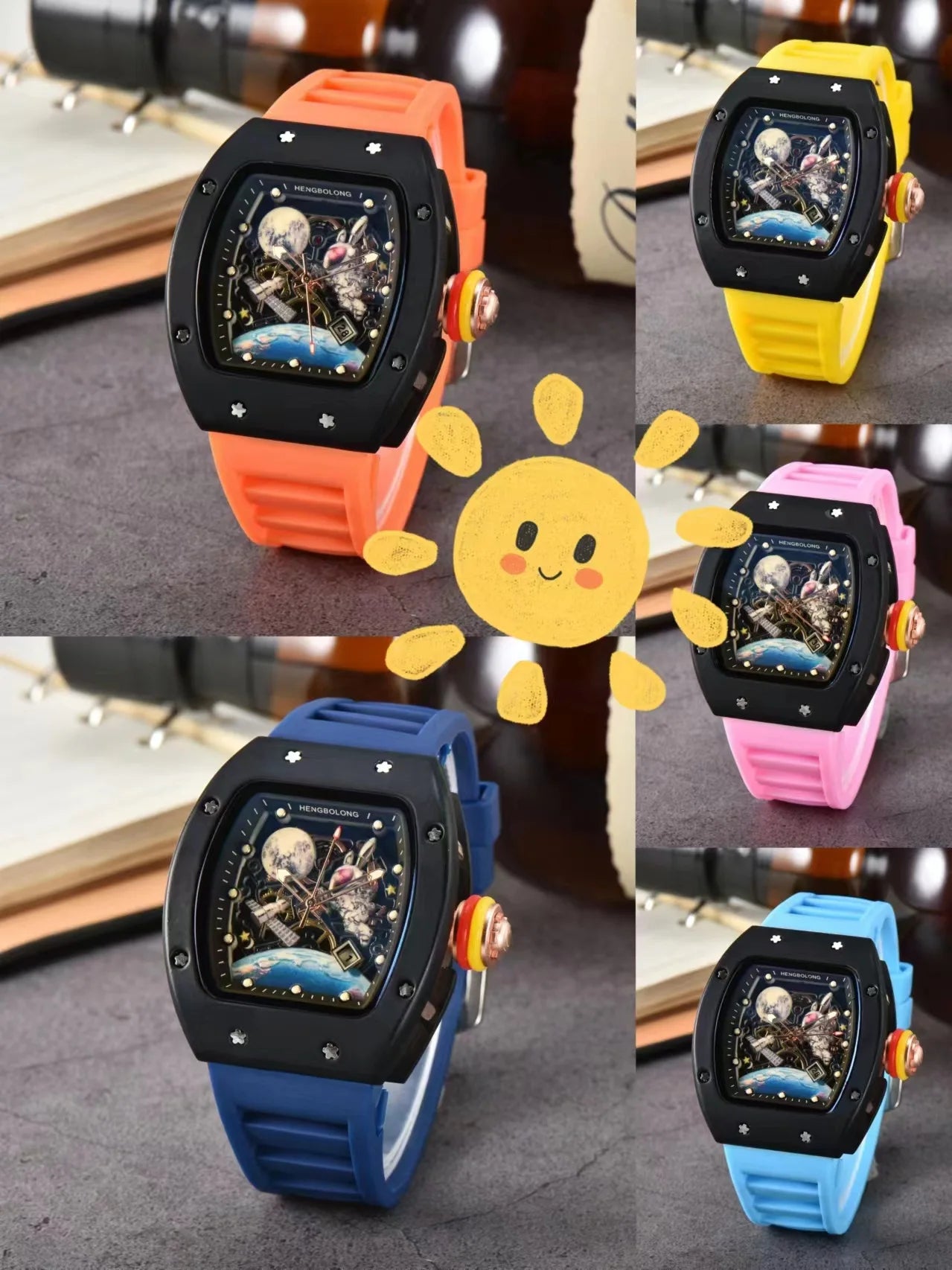 Luxury Fashion Band Tonneau Men Watch Luminous Waterproof Date Sport High Quality Quartz Watches Men Steel AAA Men Wristwatch