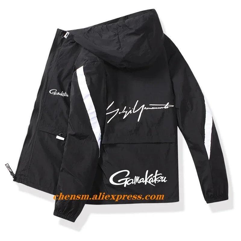 2024 Gamakatsu Fishing Clothing Hooded Fishing Wear Outdoor Sport Fishing Shirts Mens Breathable Running Clothes Fishing Jackets