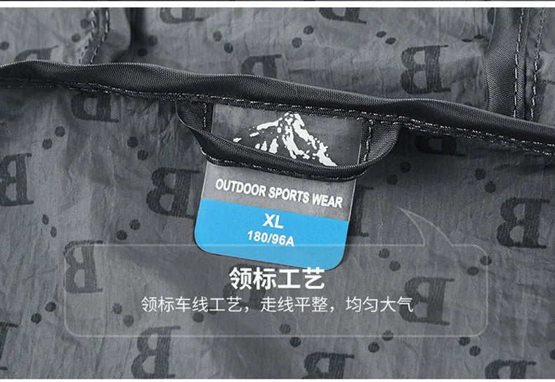 Men Thin Summer Cycling jacket Sun Protection jacket Moutain Hiking Fishing Casual Windbreaker Quick Drying Sports Hooded Coat