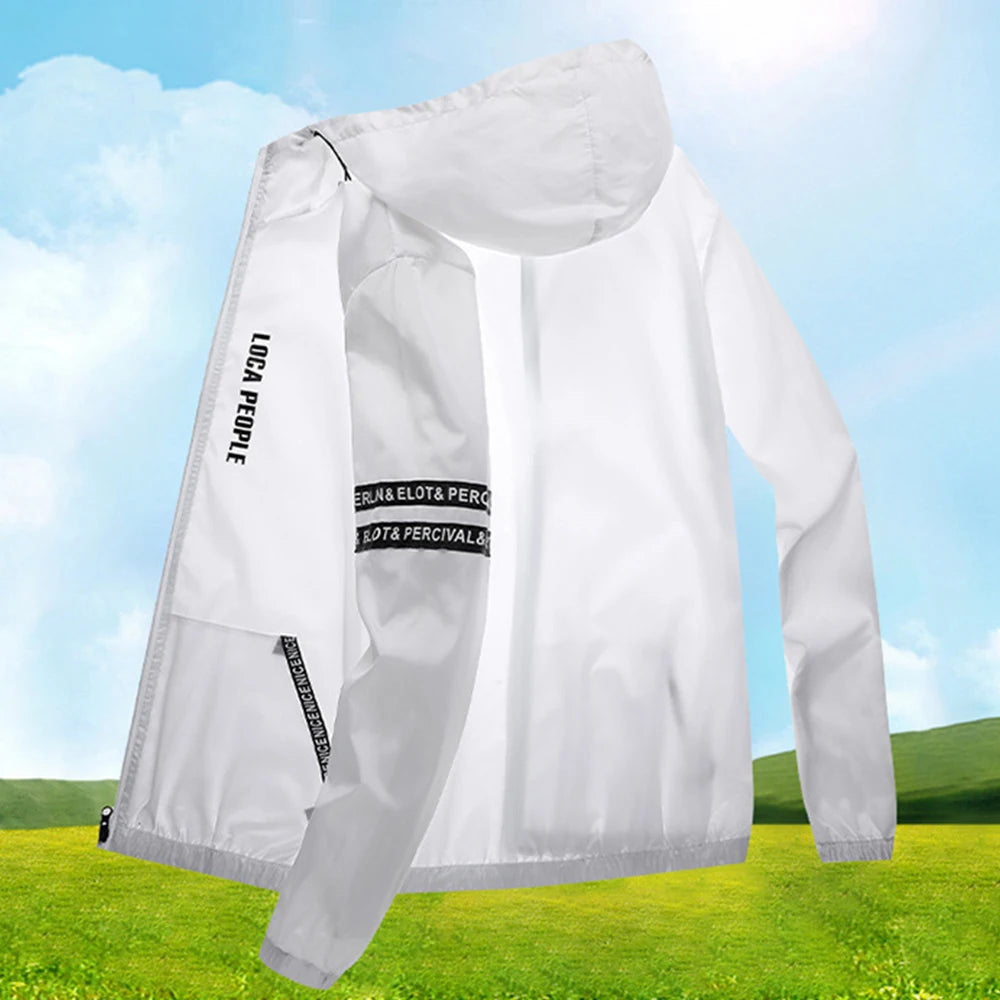 Sun Protection Male Summer Cycling Jacket Sports Casual Youth Coat Anti-UV Outdoor Sports Fitness Run Train Long Sleeve Fishing