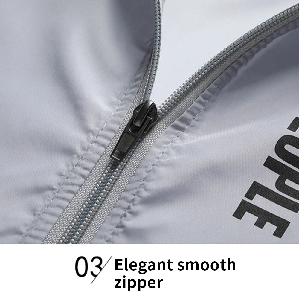 Sun Protection Male Summer Cycling Jacket Sports Casual Youth Coat Anti-UV Outdoor Sports Fitness Run Train Long Sleeve Fishing