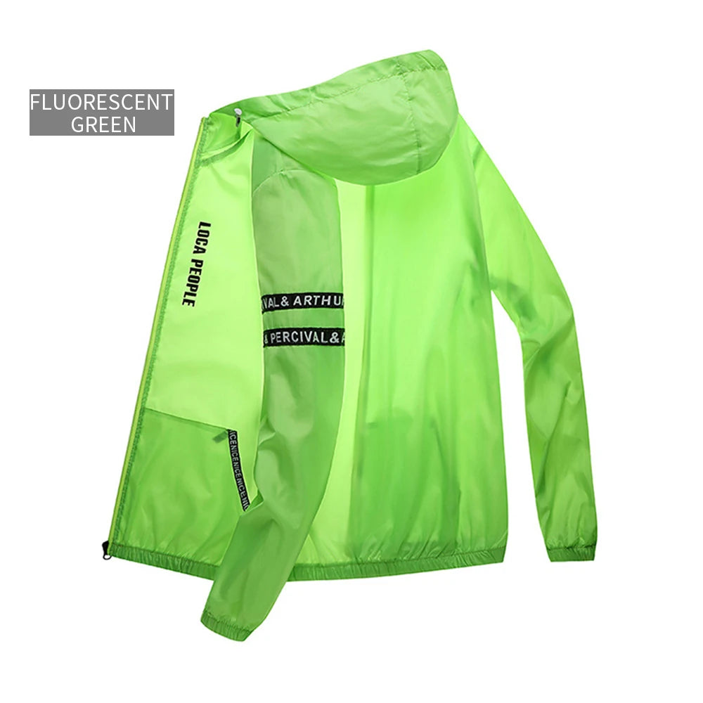 Sun Protection Male Summer Cycling Jacket Sports Casual Youth Coat Anti-UV Outdoor Sports Fitness Run Train Long Sleeve Fishing
