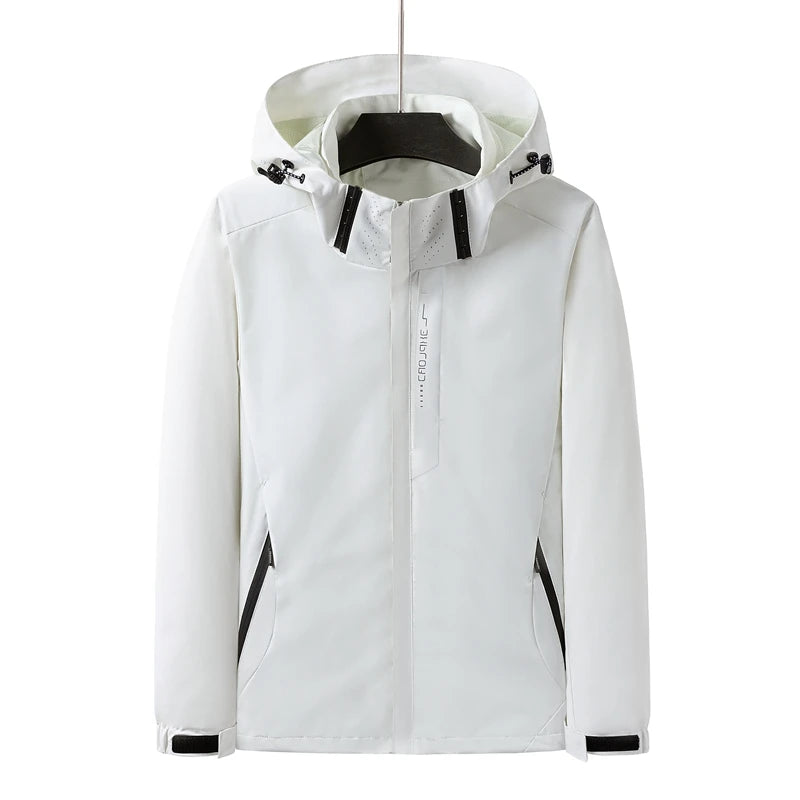 Men's protective windbreaker, outdoor sun protection, quick drying, thin, hiking, fishing, cycling, sports zipper jacket jacket