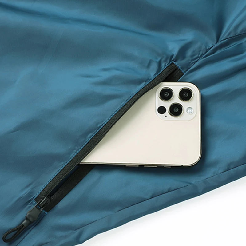 Summer New Ice Silk Hooded Sunscreen Clothing Thin Section Of Ultraviolet Breathable Printed Jacket Fashion Outdoor Men's