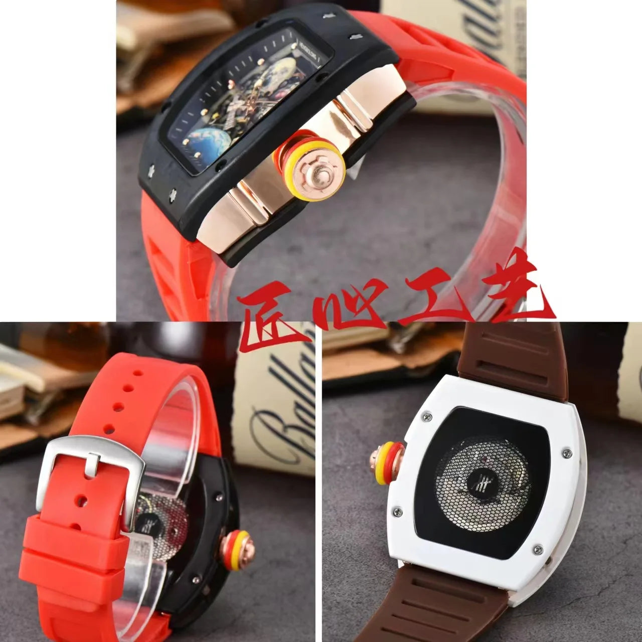 Luxury Fashion Band Tonneau Men Watch Luminous Waterproof Date Sport High Quality Quartz Watches Men Steel AAA Men Wristwatch