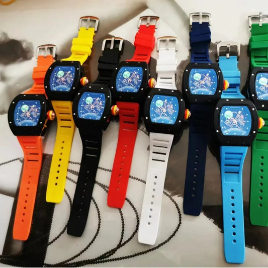 Luxury Fashion Band Tonneau Men Watch Luminous Waterproof Date Sport High Quality Quartz Watches Men Steel AAA Men Wristwatch