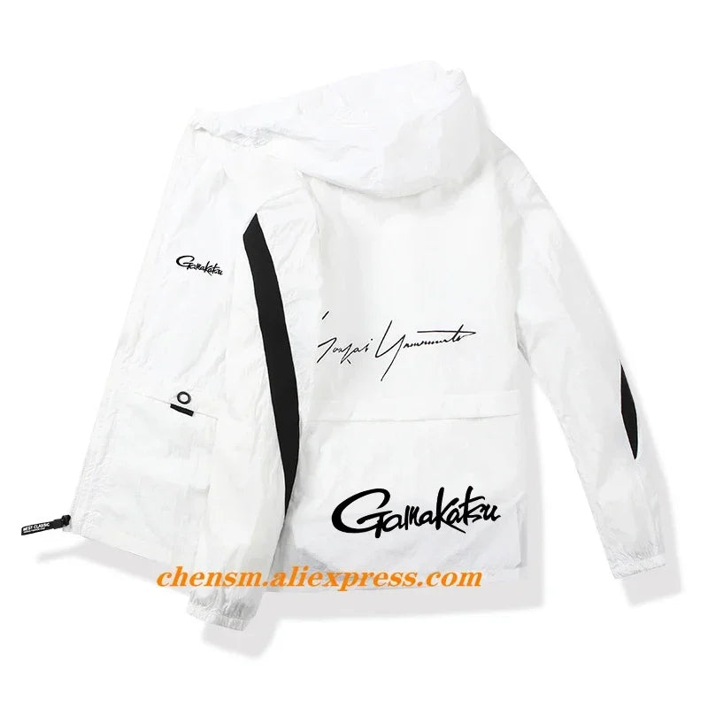 2024 Gamakatsu Fishing Clothing Hooded Fishing Wear Outdoor Sport Fishing Shirts Mens Breathable Running Clothes Fishing Jackets